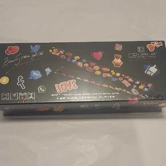 NWT Royale Hair Straightener with Emoji Design display picture 2